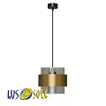 Modern Glass Chandelier With Brass Accent And Cylindrical Design For Interior