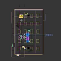 Modern Operating Room With Surgical Lights Operating Table Green Floor And Medical Equipment