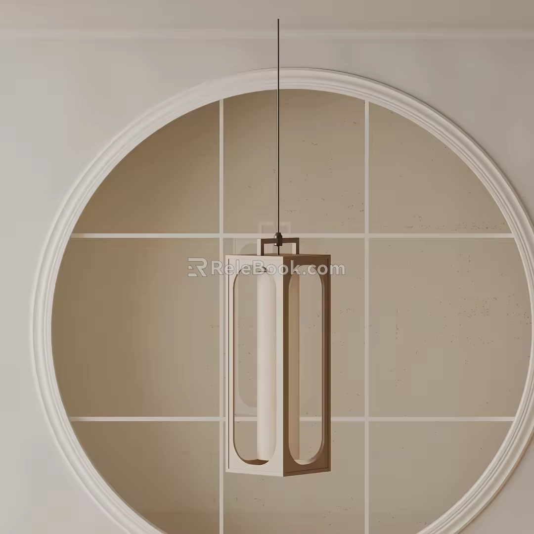 Modern chandelier 3d model