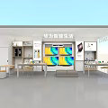 Huawei Smart Life Store With Electronics Display And Smart Devices Showroom 3d model