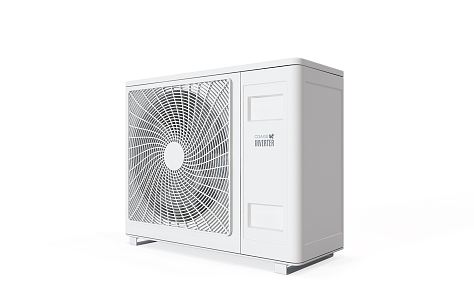 Modern air conditioner external unit 3d model