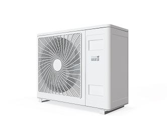 Modern air conditioner external unit 3d model