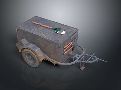 Trailer Trailer Trailer Trailer Truck Rear Hanging Rear Hanging Trailer Trailer Rear Hanging Semi-trailer Truck 3d model