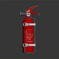 Red Fire Extinguisher Essential Home Safety Emergency Equipment With Compact Design