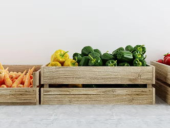 Modern Vegetables Fresh Vegetables 3d model