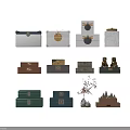 Colorful Decorative Storage Boxes And Small Home Decor Ornaments For Living Space