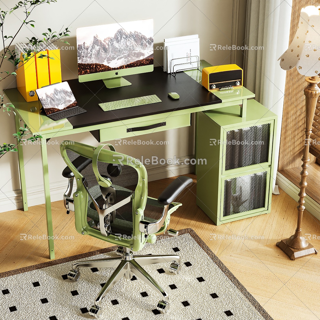 Desk combination 3d model