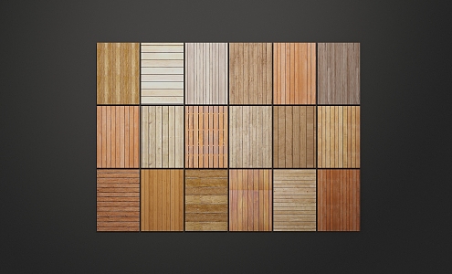 Modern Wood Floor Preservative Wood Outdoor Wood Floor 3d model