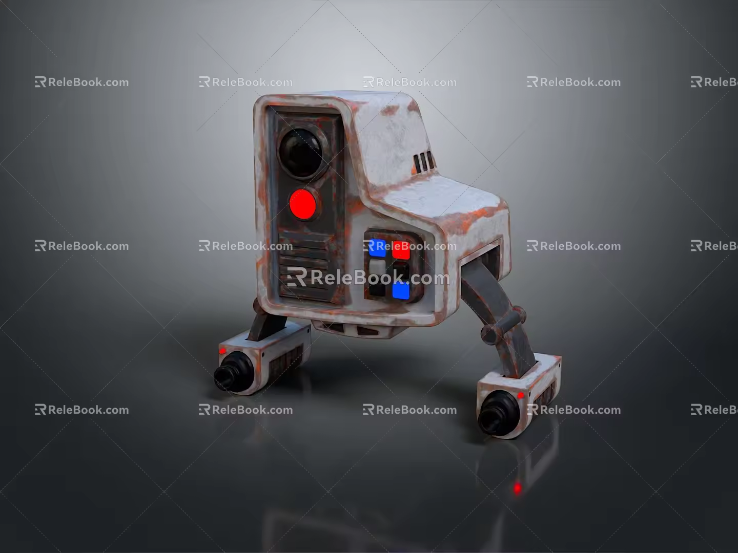 Industrial Robot Single Wheel Robot Double Wheel Robot Robot Robot Assistant Small Robot 3d model
