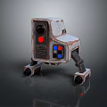 Industrial Robot Single Wheel Robot Double Wheel Robot Robot Robot Assistant Small Robot 3d model