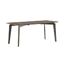 Modern Minimalist Wooden Dining Table With Sleek Rectangular Top And Thin Legs 3d model