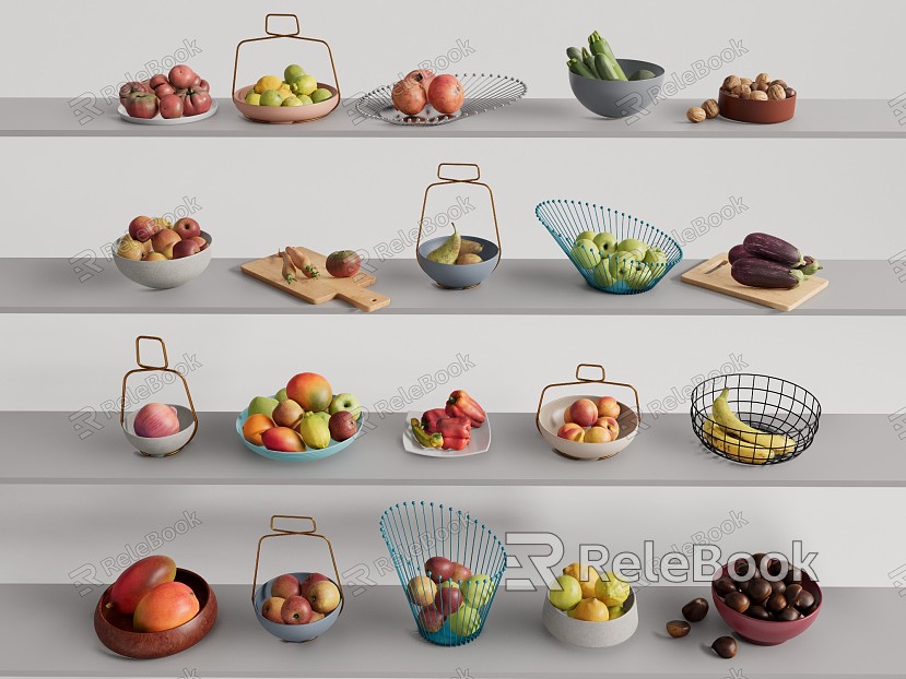 Modern fruit fruit vegetable fruit plate model