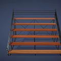 Sturdy Sports Bleachers With Metal Frame And Wooden Steps For Sports Venues