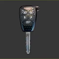 Remote Control Car Key Fob With Electronic Buttons And Metal Key Blade