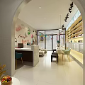 Beauty Hair Salon Interior With Product Shelves Workstations Comfortable Sofas And Modern Lighting