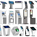 Modern all-in-one machine self-service machine number machine inquiry machine ticket machine 3d model