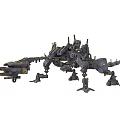 Modern War Weapon Robot Dog 3d model