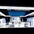 GE Healthcare Exhibition Booth With Modern Design And Medical Equipment