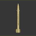 Military Weapon Missile With Beige Body Iranian Flag And Fateh 110 Markings