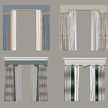 Various Style Curtains With Valance Designs And Striped Color Combinations For Home Decor