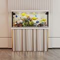 Modern Fish Tank Glass Fish Tank Display Cabinet Side Cabinet 3d model