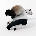 Cute Panda Plush Toys in Various Poses Standing Rolling and Lying Down
