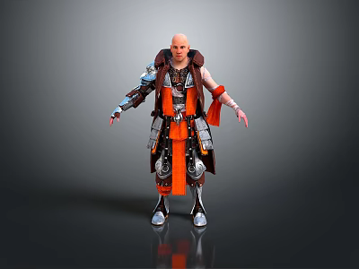 Western Samurai Western Warrior Western Hero Western Warrior Knight Hero Ancient Warrior Paladin 3d model
