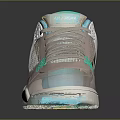 Turquoise Pastel Pink Gray Sneakers With Mesh Upper White Sole Modern Stylish Design