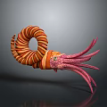 Modern nautilus squid octopus 3d model