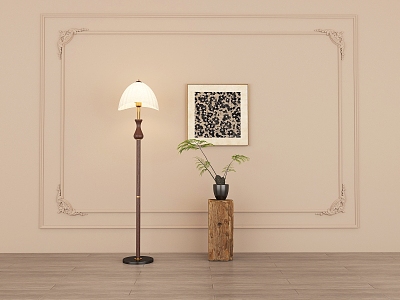 French retro floor lamp model