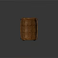 Wooden Barrel Shaped Tub With Metal Hoops On Wooden Stand Design
