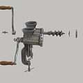 Vintage Manual Meat Grinders Classic Kitchen Appliances for Home Cooking