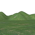 Beautiful Park Landscape Featuring Lush Green Meadow And Rolling Hills