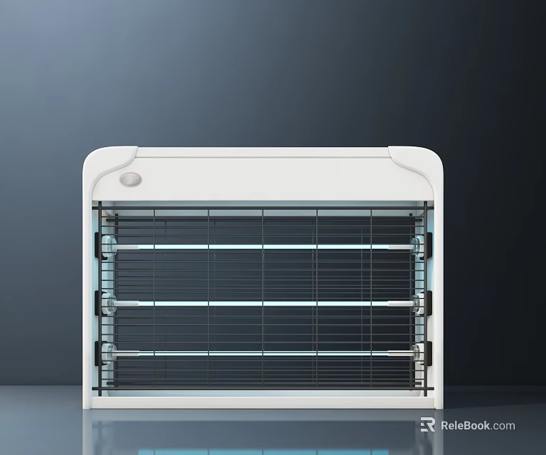 Smart Machine With White Front Grid Panel And Modern Design For Indoor Use 3d model