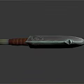 Fantasy Style Weapon With Metal Blade Brown Handle And Sharp Edges
