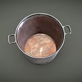 Sturdy Rustic Metal Bucket With Handles For Everyday Laundry And Washing Needs
