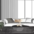Modern Sofa Coffee Table Combination Home Sofa Combination Sofa Coffee Table 3d model