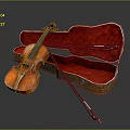 Violin Cartoon Violin Animation Violin Instrument String Western Instrument 3d model