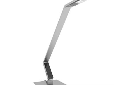 Modern LED Desk Lamp With Adjustable Flexible Arm And Sleek Metallic Base 3d model