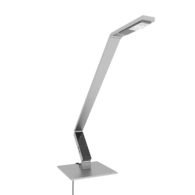 Modern LED Desk Lamp With Adjustable Flexible Arm And Sleek Metallic Base 3d model