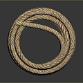 Coiled Natural Hemp Rope With Strong Durable Material For Household Decorative Use