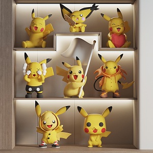 Modern Toy Pokémon Pikachu Toy Ornaments 3d model