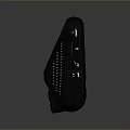 Black Computer Monitor Back Design With Mounting Bracket Ventilation Holes And Webcam