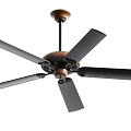 Mid-ancient ceiling fan 3d model