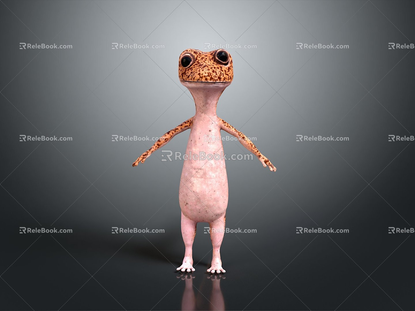 Lizard Anime Lizard Chameleon Cartoon Lizard Reptile Cold Blooded Animal Reptile Reptile Class 3d model