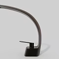 Sleek Modern Curved Arch Design Matte Black Faucet With Single Handle