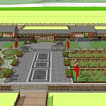 New Chinese-style Farm Sub-farm 3d model