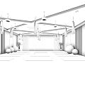 Modern Yoga Fitness Studio With Colorful Exercise Balls Blue Mats And Wooden Floors