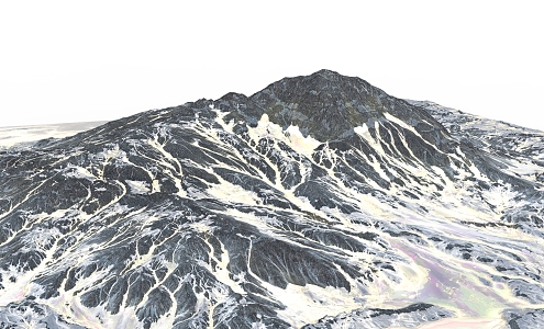 Outdoor Landscape Mountain Landform 3d model