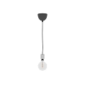 Modern Glass Bulb Pendant Lights With Spiral Filament And Metal Fixture Design